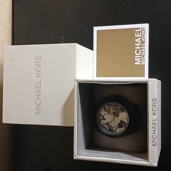 Michael Kors Black Chronograph Dial Watch - Picture 9 of 11